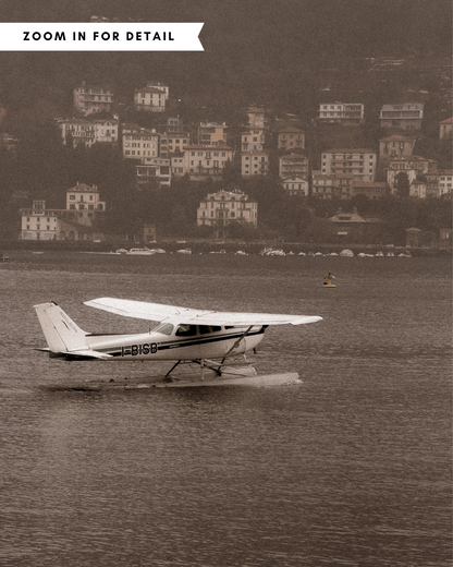 Lake Como Vintage Plane