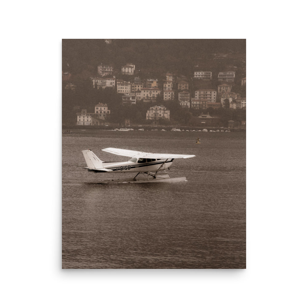 Lake Como Vintage Plane