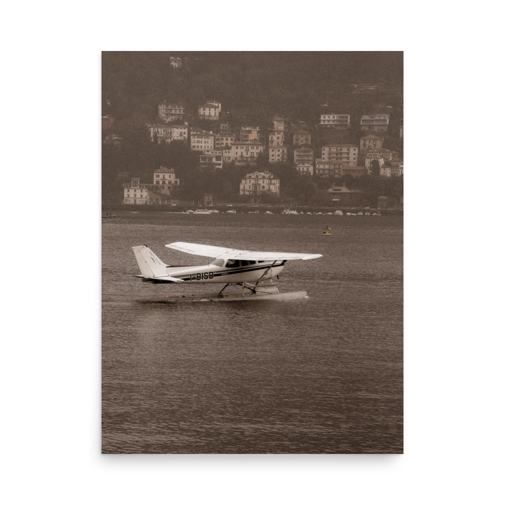 Lake Como Vintage Plane