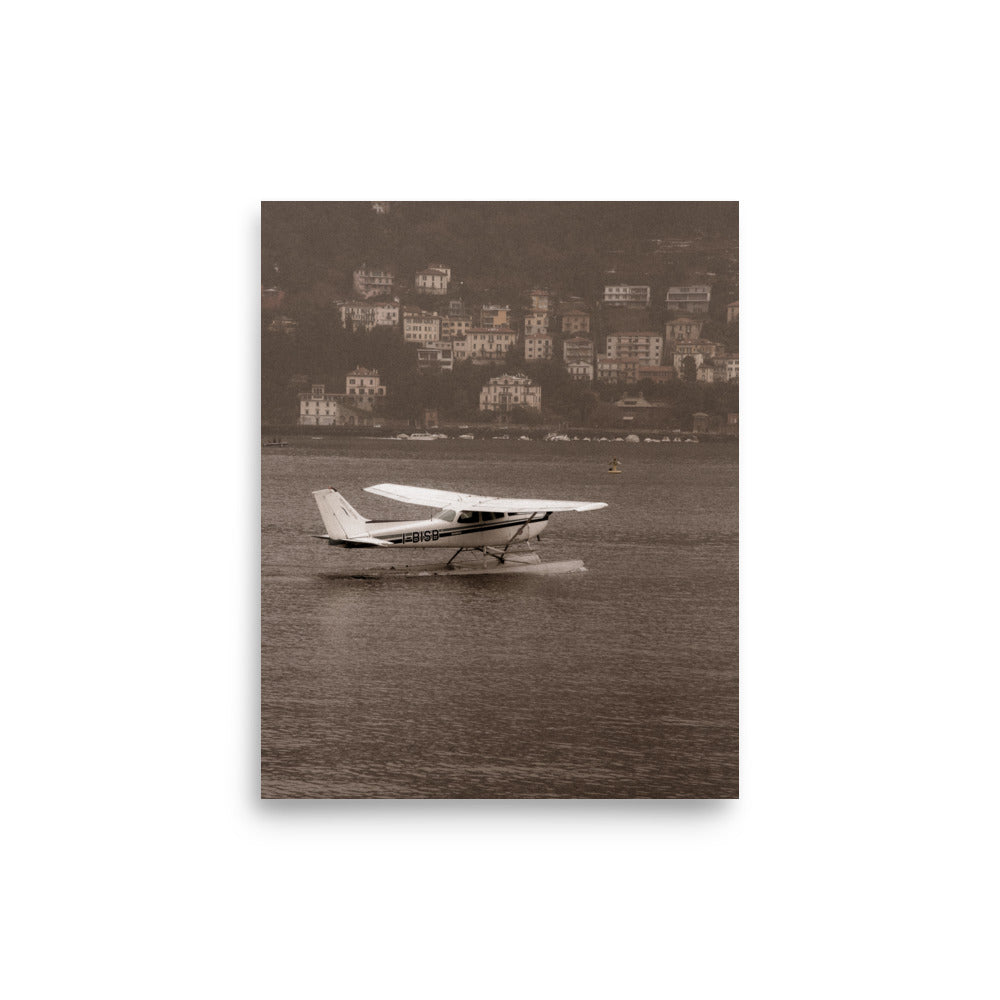 Lake Como Vintage Plane